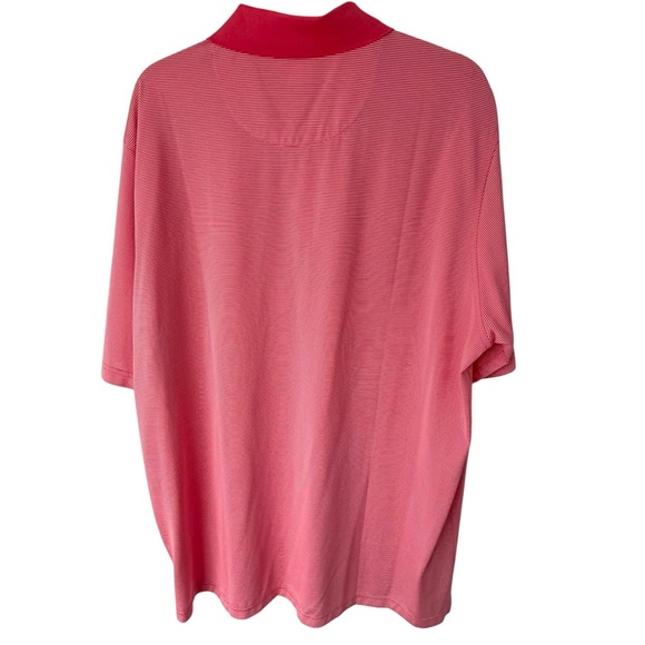 Donald Ross Sport Golf Polo XL Pink Micro Stripe Performance Shirt - Picture 4 of 8
